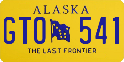 AK license plate GTO541