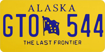AK license plate GTO544