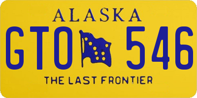 AK license plate GTO546