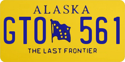 AK license plate GTO561