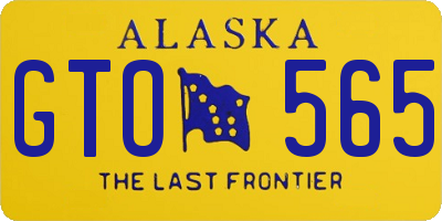 AK license plate GTO565