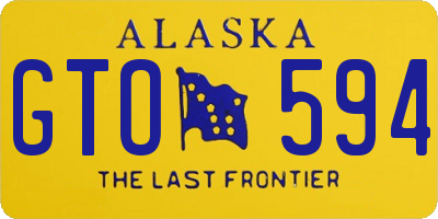 AK license plate GTO594