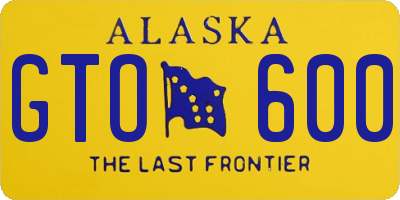 AK license plate GTO600