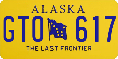 AK license plate GTO617