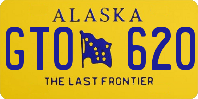 AK license plate GTO620