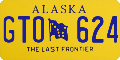 AK license plate GTO624