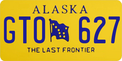 AK license plate GTO627