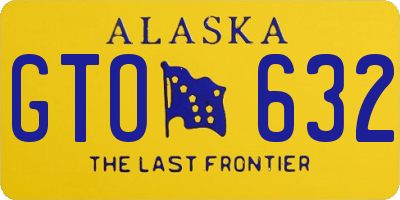 AK license plate GTO632