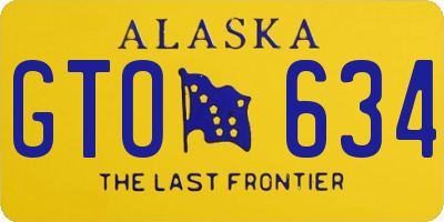 AK license plate GTO634