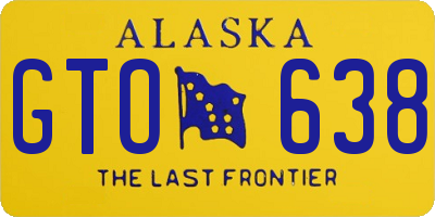AK license plate GTO638