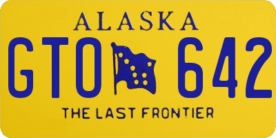 AK license plate GTO642