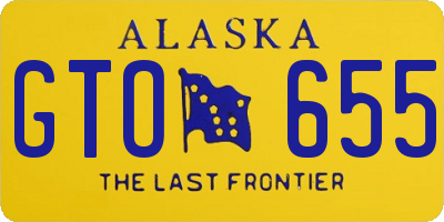 AK license plate GTO655