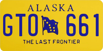 AK license plate GTO661