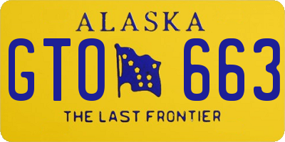 AK license plate GTO663