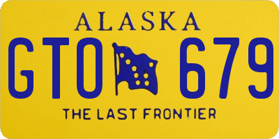 AK license plate GTO679