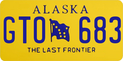 AK license plate GTO683