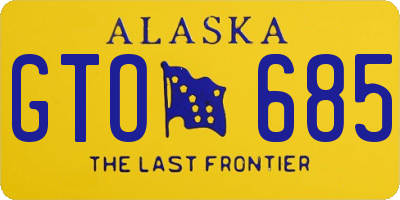 AK license plate GTO685