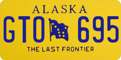 AK license plate GTO695