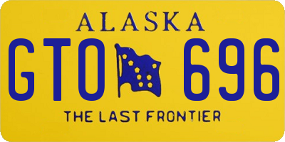 AK license plate GTO696