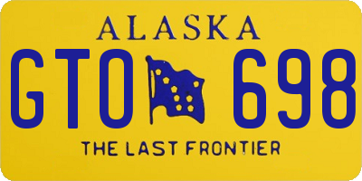 AK license plate GTO698