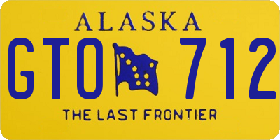 AK license plate GTO712