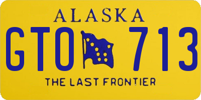 AK license plate GTO713