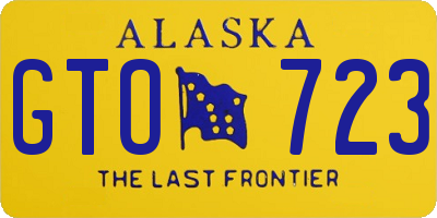 AK license plate GTO723