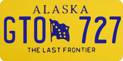 AK license plate GTO727