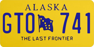 AK license plate GTO741