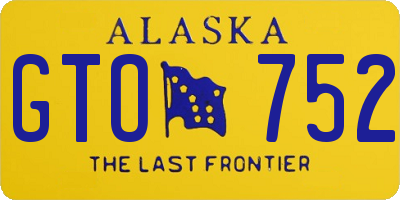 AK license plate GTO752
