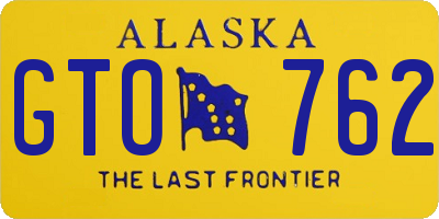 AK license plate GTO762