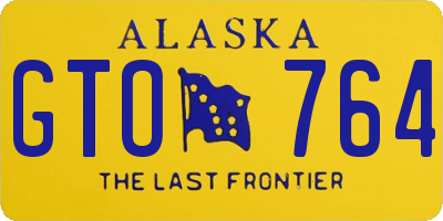 AK license plate GTO764