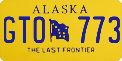 AK license plate GTO773
