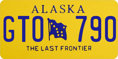 AK license plate GTO790
