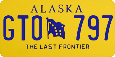 AK license plate GTO797