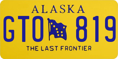 AK license plate GTO819