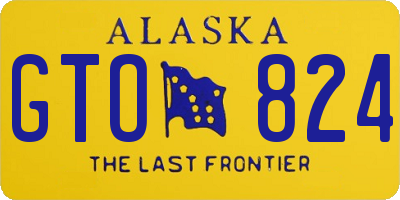 AK license plate GTO824