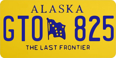 AK license plate GTO825