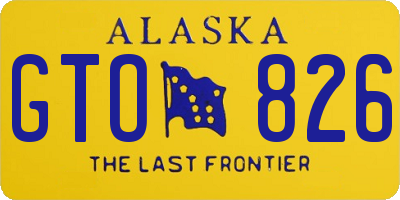 AK license plate GTO826