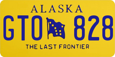 AK license plate GTO828