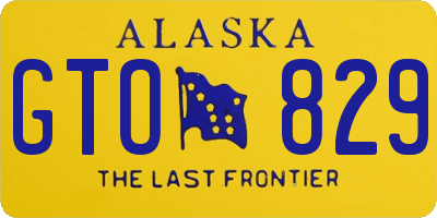AK license plate GTO829