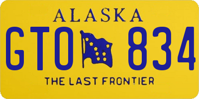 AK license plate GTO834