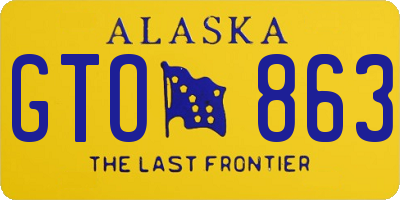 AK license plate GTO863