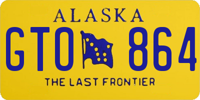 AK license plate GTO864
