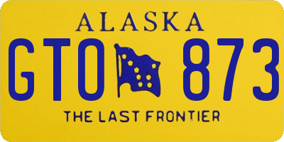 AK license plate GTO873