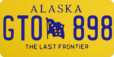 AK license plate GTO898