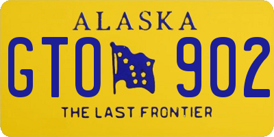 AK license plate GTO902