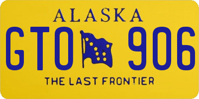 AK license plate GTO906