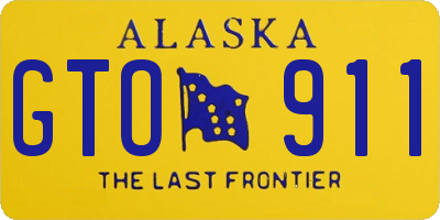 AK license plate GTO911