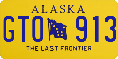 AK license plate GTO913